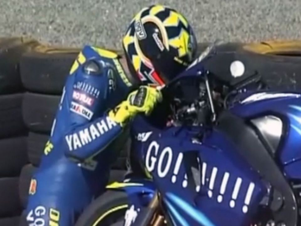 Valentino Rossi com a M1 de MotoGP